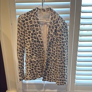 Joie Leopard Print Blazer